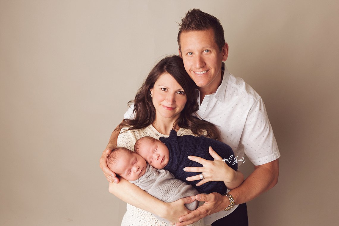 twin newborns Oklahoma photographer april stout