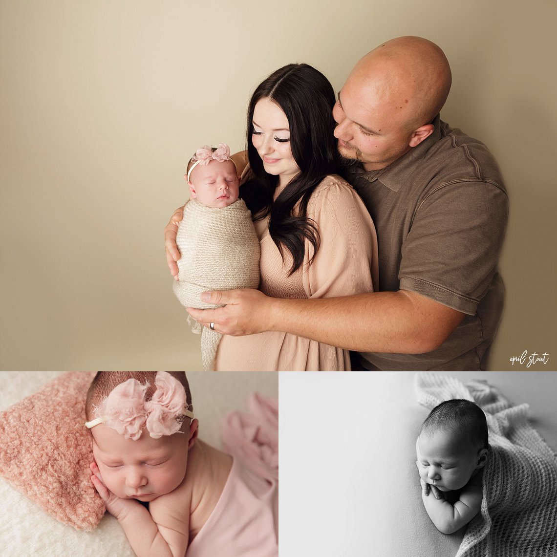 pryor oklahoma newborn infant baby photographers april stout