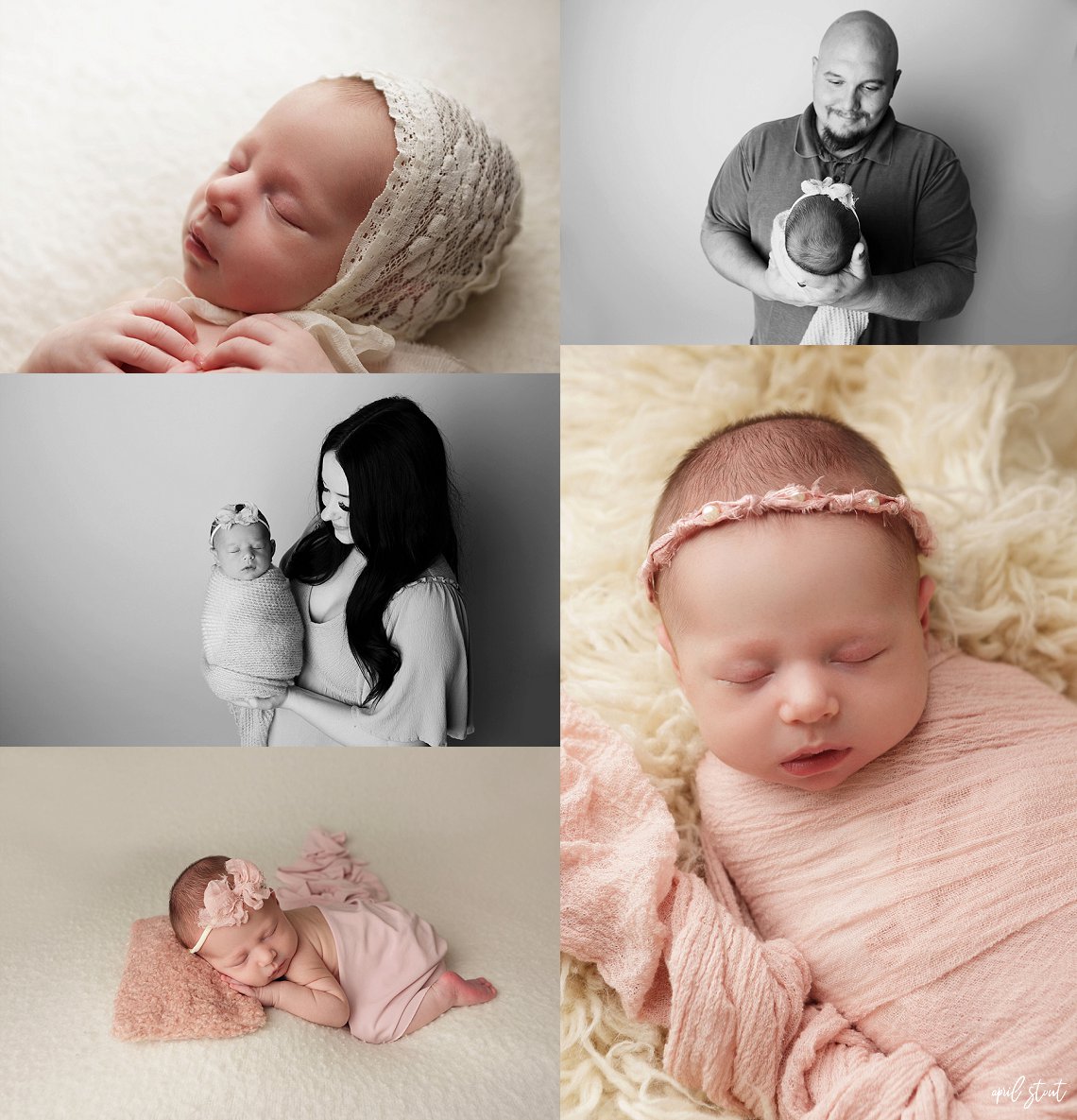 pryor oklahoma newborn infant baby photographers april stout