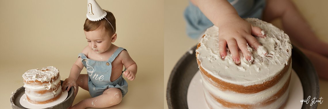 family photographer Pryor Oklahoma first birthday cake smash