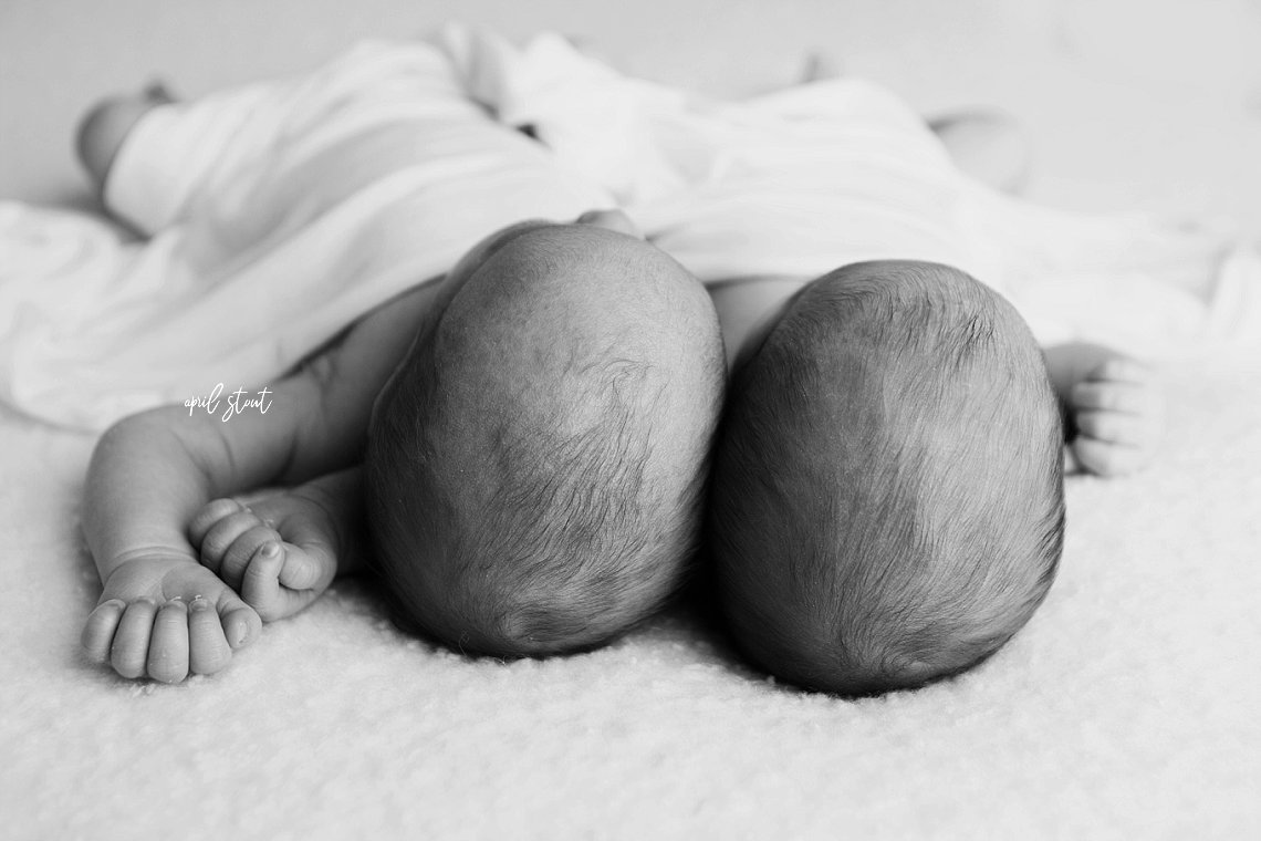 newborn twin sisters baby photography april stout tulsa pryor oklahoma