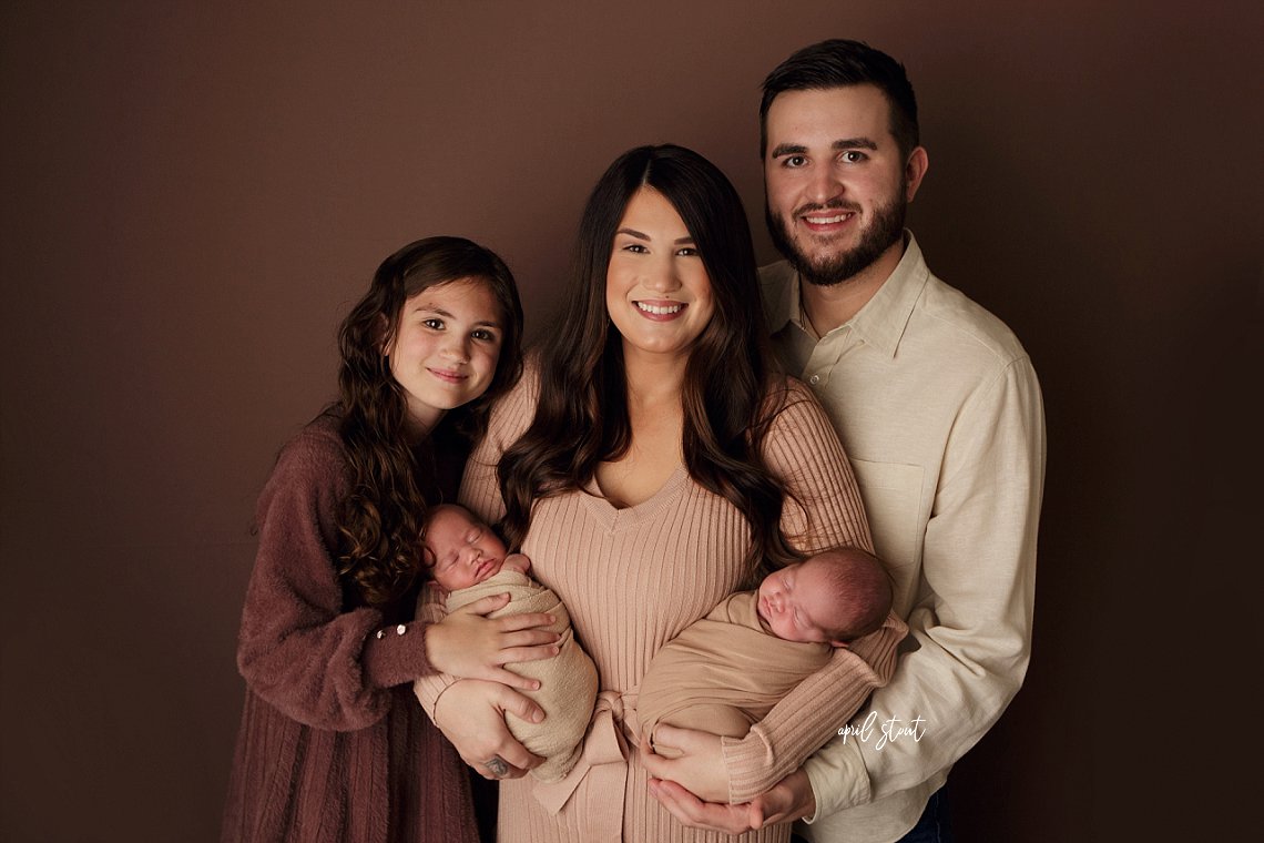 newborn twin sisters baby photography april stout tulsa pryor oklahoma