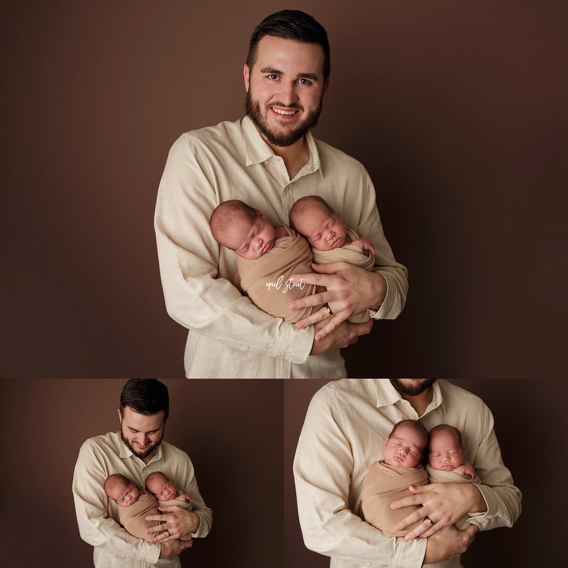 newborn twin sisters baby photography april stout tulsa pryor oklahoma