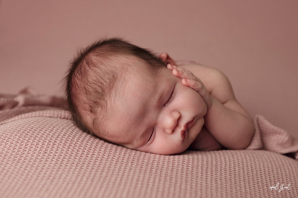 newborn baby girl april stout photography tulsa glenpool