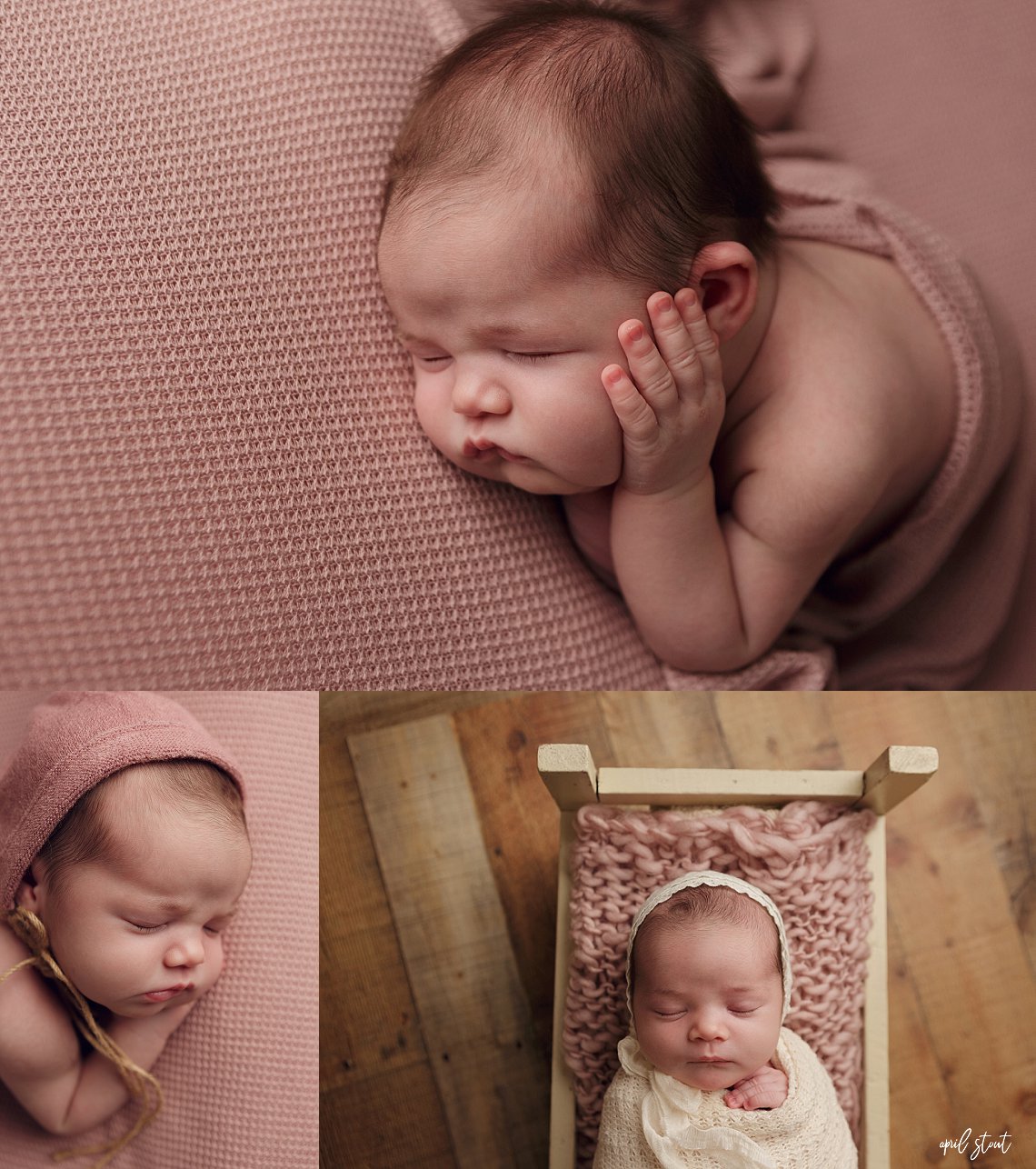 newborn baby girl april stout photography tulsa glenpool