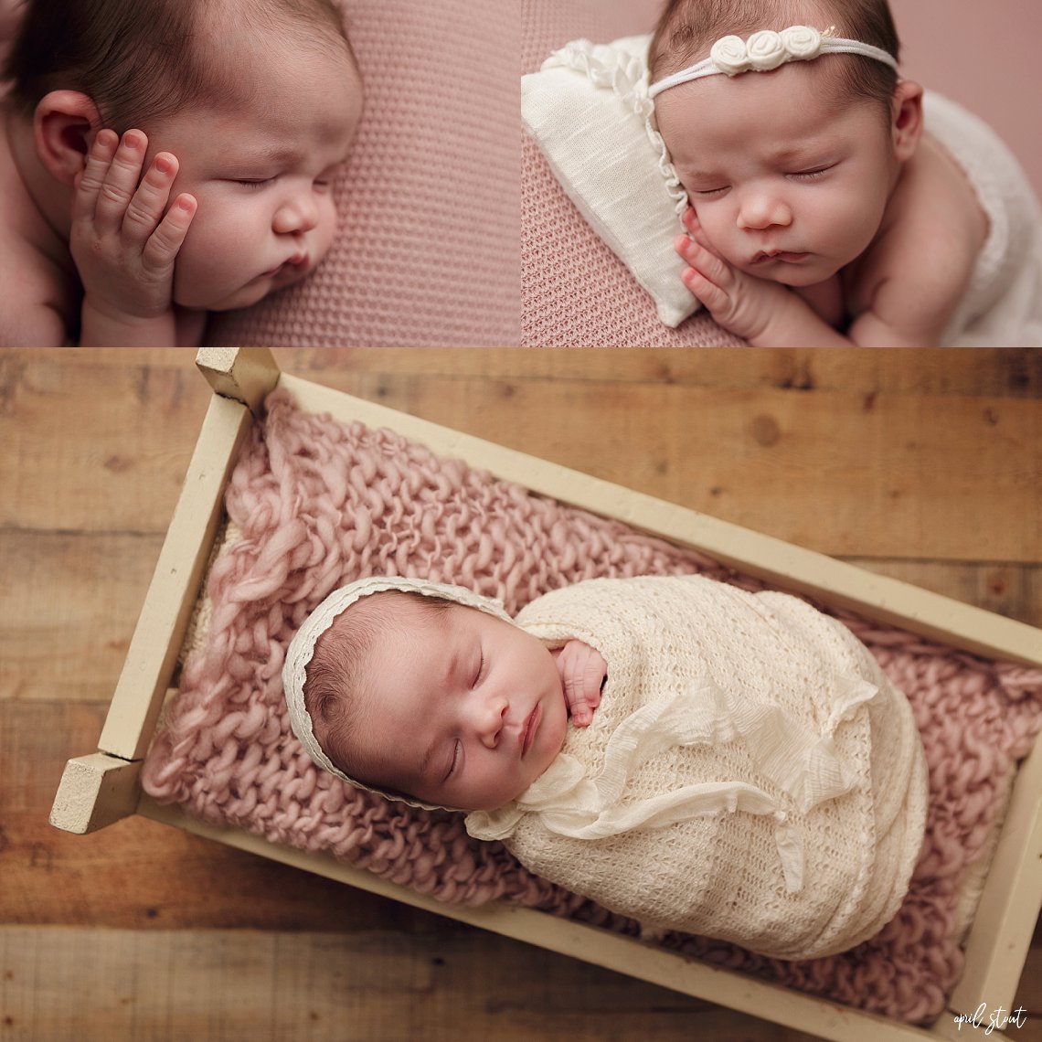 newborn baby girl april stout photography tulsa glenpool