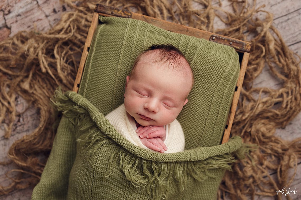 baby infant boy photographed by April Stout Oklahoma newborn photographer