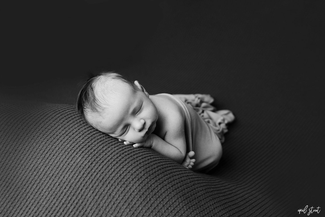 baby infant boy photographed by April Stout Oklahoma newborn photographer